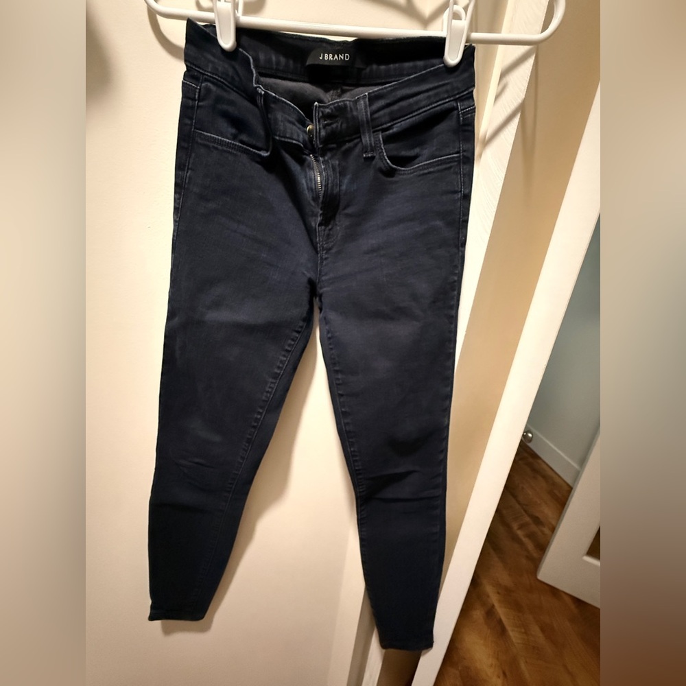 J Brand Midnight Blue Jeans with Gold Accent